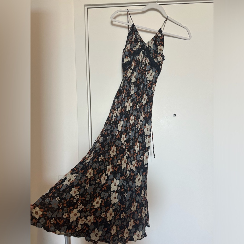 Free People midi cotton slip dress